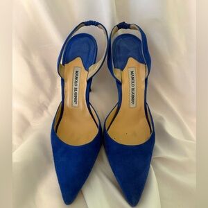 Manolo Blahnik Electric Blue Pumps- EU 37.5 / US 7